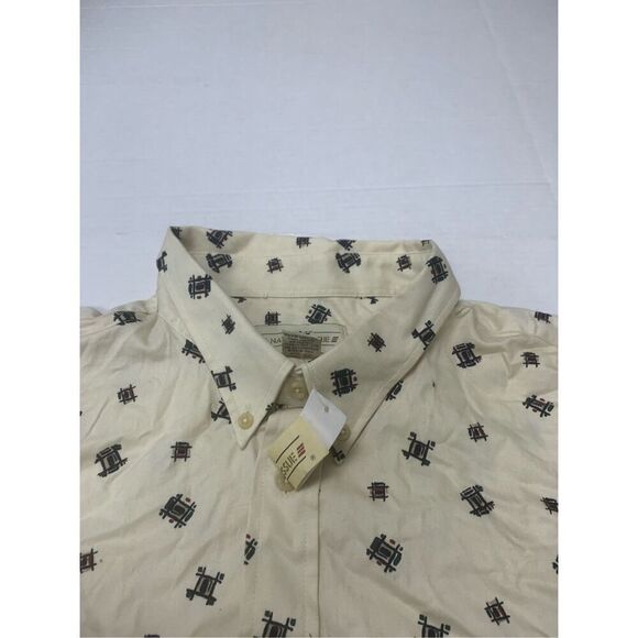 Vintage Boat Patterned NWT Button Down Top - Picture 3 of 7